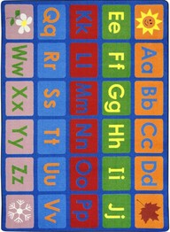 Joy Carpets Kid Essentials Any Day Alphabet Multi